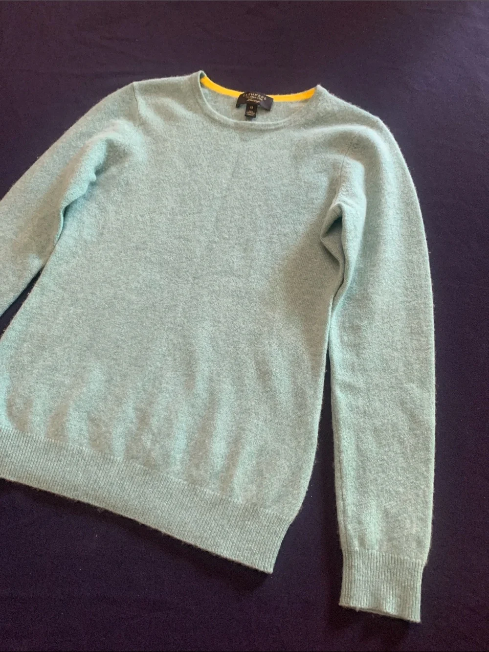 Tiffany blue charter club luxury cashmere xs sweater